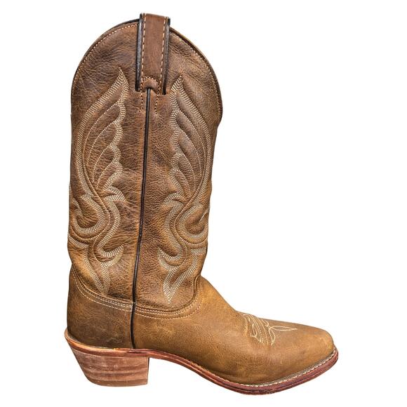 Vintage Abilene Men’s Brown Leather Cowboy Boots Size US 8 D main image 8